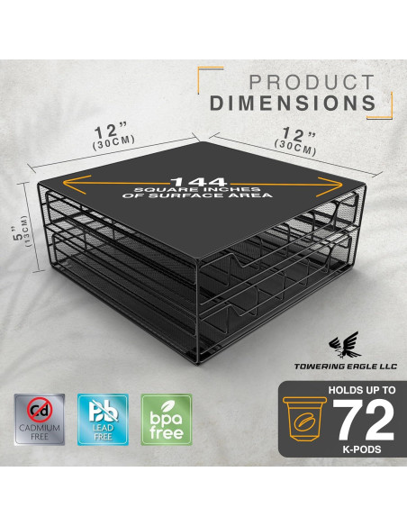 Organizador de Cápsulas de Café Nookaway para K Cup 34x33x17 cm