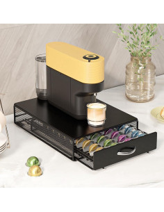 Cajón Organizador para Cápsulas de Café MANHONGYU Negro 40 PCS 2