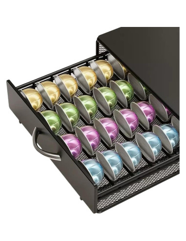 Cajón Organizador para Cápsulas de Café MANHONGYU Negro 40 PCS