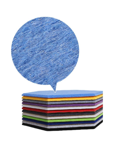 Paneles Acústicos Hexagonales RSACCSKY Pack 12 Púrpura 30.48 cm