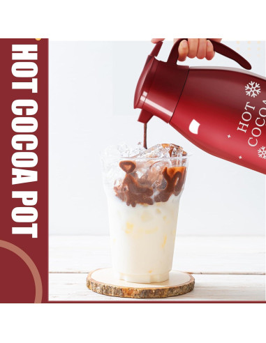 Dispensador de Bebida Caliente LemonRoad 68 oz Rojo Vidrio