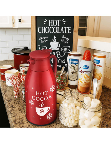 Dispensador de Bebida Caliente LemonRoad 68 oz Rojo Vidrio