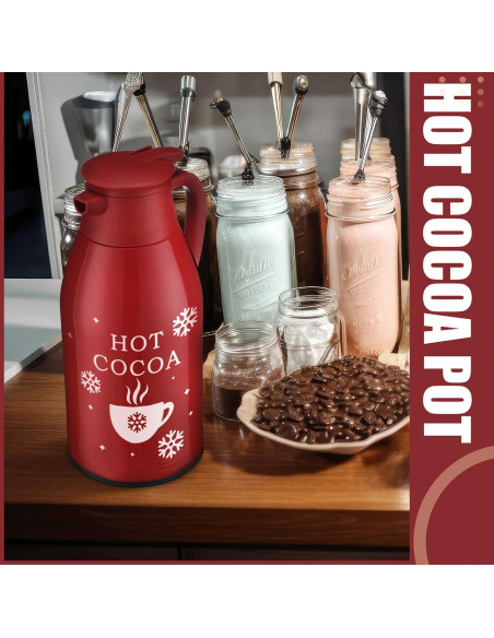 Dispensador de Bebida Caliente LemonRoad 68 oz Rojo Vidrio