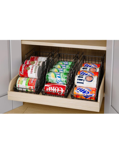 Dispensador de Latas Apilable 3-Pack Sonyabecca - Organizador de Cocina