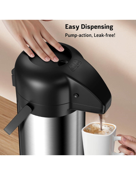 Jarra de Café Geouja 102 Oz Acero Inoxidable Aislada Jarra de Café Geouja 102 Oz Acero Inoxidable Aislada