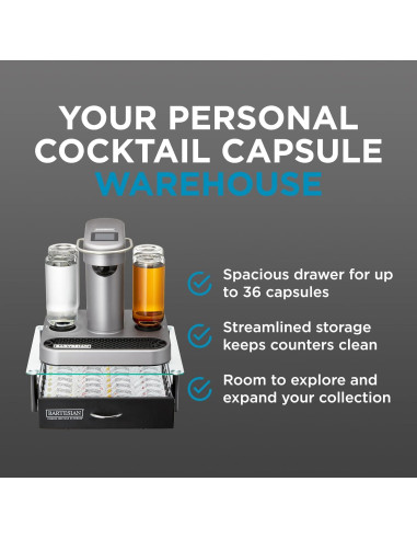 Organizador de Cajón Bartesian para 36 Cápsulas - Soporte Elegante