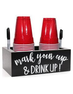 Soporte de Doble Taza Kitticcino Organizador de Vasos de Madera