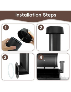 Chimenea de Parrilla de Pellet BMMXBI para Pit Boss 820/850 2