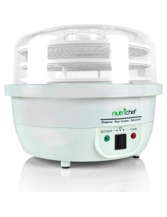 Deshidratador y Vaporera NutriChef PKFDSRC10WT 3 en 1 Blanco 2