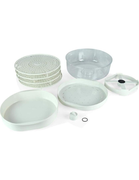 Deshidratador y Vaporera NutriChef PKFDSRC10WT 3 en 1 Blanco