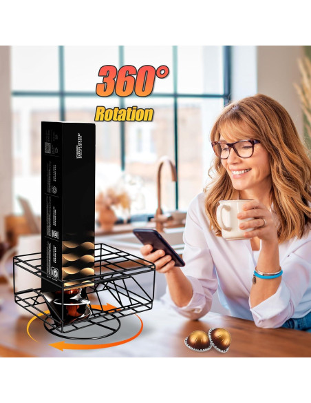 Soporte para Tazas de Café Nespresso Vertuo Taladad, 6 Cajas