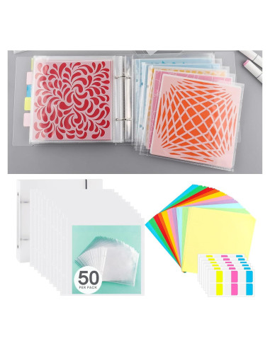 Carpeta de Almacenamiento de Plantillas Briartw 17.5x20cm 50 Páginas