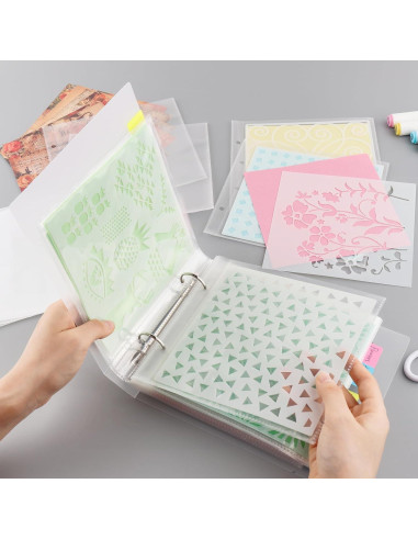 Carpeta de Almacenamiento de Plantillas Briartw 17.5x20cm 50 Páginas