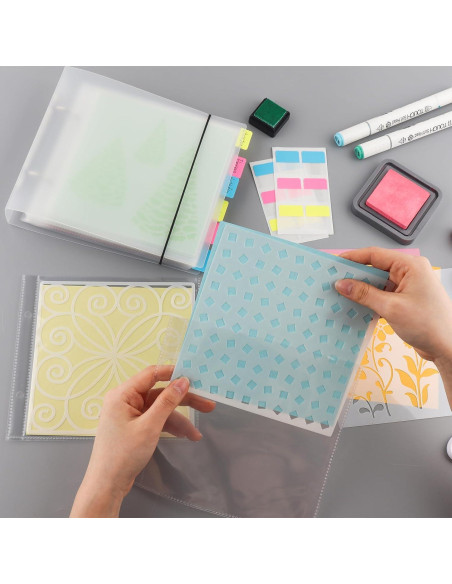 Carpeta de Almacenamiento de Plantillas Briartw 17.5x20cm 50 Páginas