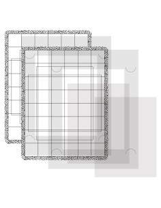 Juego de 4 Almohadillas de Pegado y Sello BAOFALI 16.5x21.6cm