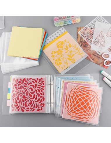 Carpeta de Almacenamiento de Plantillas Briartw 17.5x20cm 50 Páginas