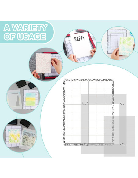 Juego de 4 Almohadillas de Pegado y Sello BAOFALI 16.5x21.6cm