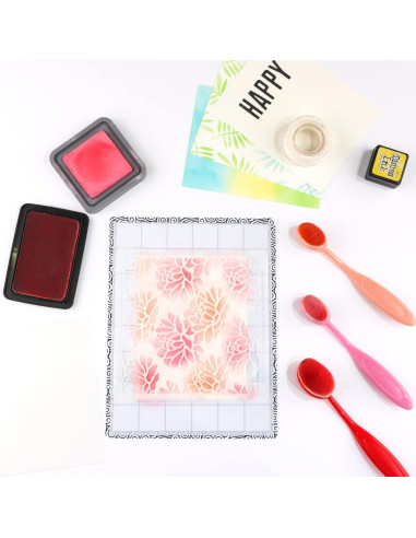 Juego de 4 Almohadillas de Pegado y Sello BAOFALI 16.5x21.6cm