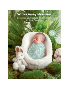 Manta de Envueltura Momcozy 119x119 cm Transpirable para Bebés 2