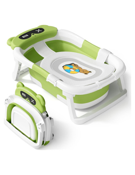 Bañera Plegable para Bebé Avidor Verde - 42x18.5 cm