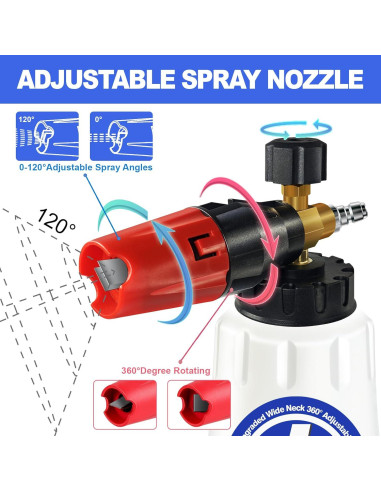 Cañón de Espuma EARLEAS 1L con Conector Rápido 1/4"