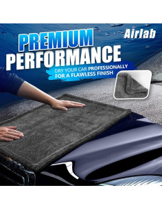 Toalla de Microfibra Airlab 61x40 cm Secado Rápido Gris 1200 GSM 2