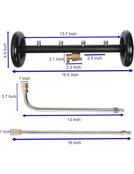 Limpiador de Chasis Tool Daily 40.64 cm 4000 PSI 2 en 1