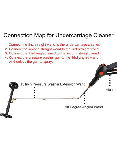 Limpiador de Chasis Tool Daily 40.64 cm 4000 PSI 2 en 1