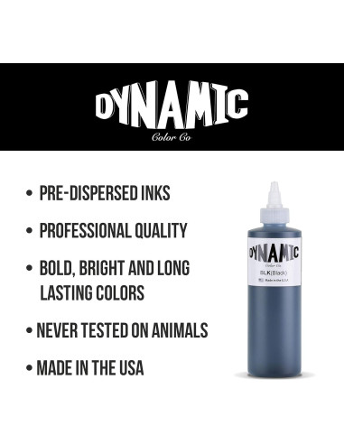 Tinta de Tatuaje Amarillo Canario Dinámico 29.57 ml Profesional