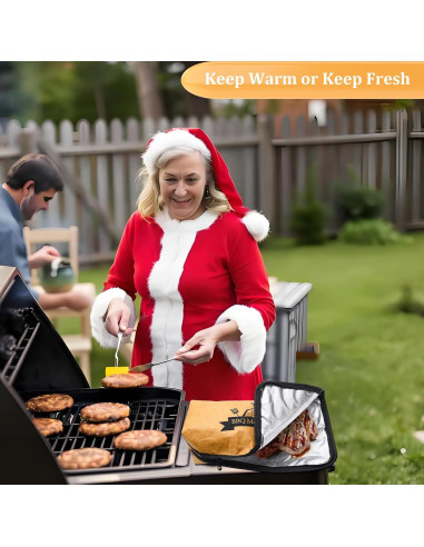 Manta BBQ Aislada YQSZWJ 53.34 cm para Reposar Carne