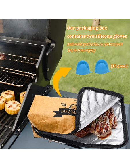 Manta BBQ Aislada YQSZWJ 53.34 cm para Reposar Carne