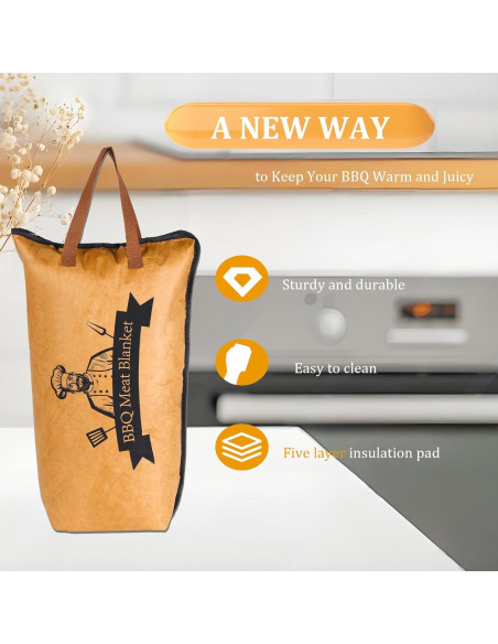 Manta BBQ Aislada YQSZWJ 53.34 cm para Reposar Carne