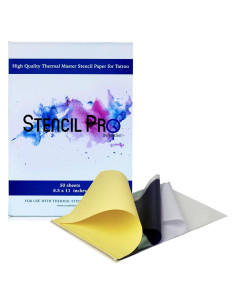 Papel de Transferencia de Tatuaje Stencil Pro 50 Hojas A4