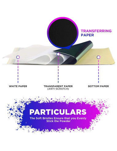 Papel de Transferencia de Tatuaje Stencil Pro 50 Hojas A4