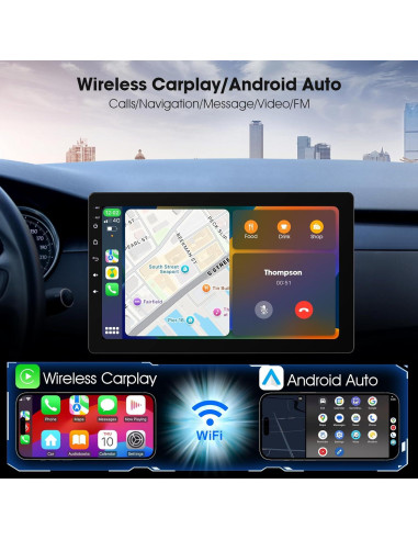 Estéreo de Coche 10.1" Haudio con CarPlay y Android Auto