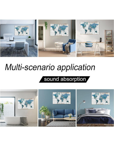 Paneles Acústicos Aislantes YPY 8 Piezas 30x40 cm Multicolor