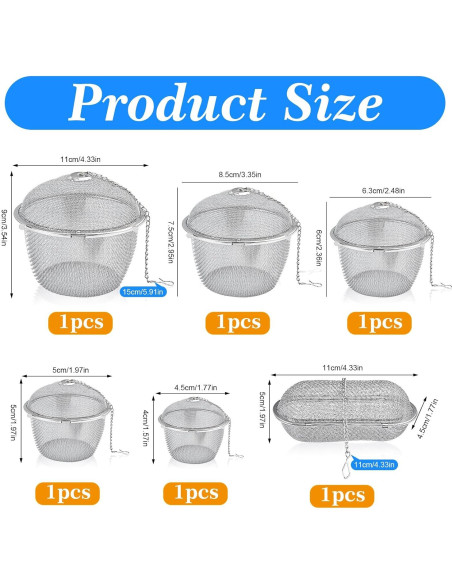 6 Cestas de Limpieza Ultrasónica Akamino Acero Inoxidable