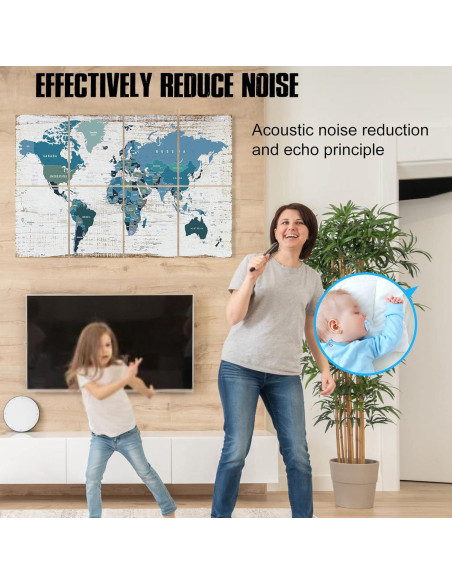 Paneles Acústicos Aislantes YPY 8 Piezas 30x40 cm Multicolor