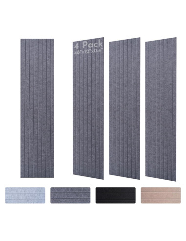 Paneles Acústicos Aislantes de Sonido 4 Piezas 48x30x1 cm