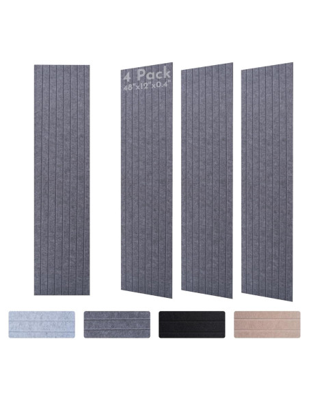 Paneles Acústicos Aislantes de Sonido 4 Piezas 48x30x1 cm