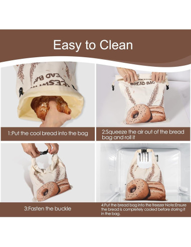 Bolsas de Cera de Abeja PTYTIFY para Pan - 2 Unidades XL 33x43 cm