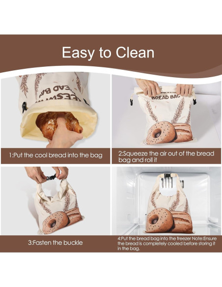 Bolsas de Cera de Abeja PTYTIFY para Pan - 2 Unidades XL 33x43 cm