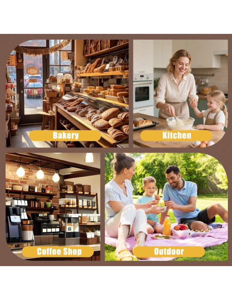 Bolsas de Cera de Abeja PTYTIFY para Pan - 2 Unidades XL 33x43 cm