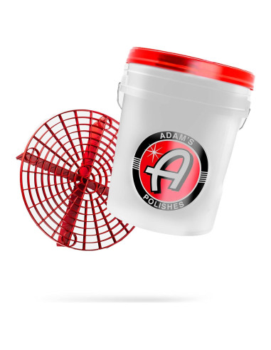 Cubo de Lavado de Autos Adam's Polishes 5 Galones con Grit Guard