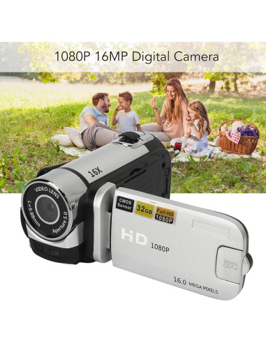 Cámara Digital EIMSOAH 16MP 1080P con Pantalla 2.4" y Zoom 16X