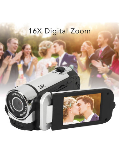 Cámara Digital EIMSOAH 16MP 1080P con Pantalla 2.4" y Zoom 16X