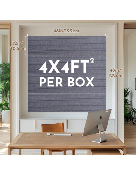 Paneles Acústicos Aislantes de Sonido 4 Piezas 48x30x1 cm