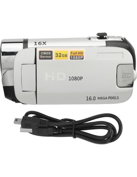 Cámara Digital EIMSOAH 16MP 1080P con Pantalla 2.4" y Zoom 16X
