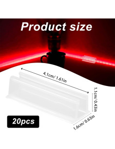 20 Clips de Montaje para Luces de Neón Govee - Acrílico Transparente 2