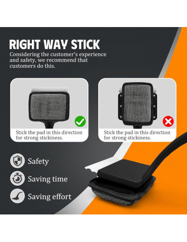 Cepillo Limpiador de Parrilla MEKER Sin Cerda con Cubo Plegable